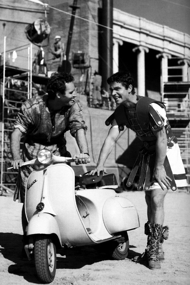 Ben Hur - Forgatási fotók - Charlton Heston, Stephen Boyd