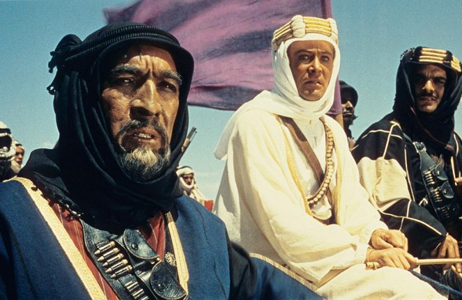 Arábiai Lawrence - Filmfotók - Anthony Quinn, Peter O'Toole, Omar Sharif