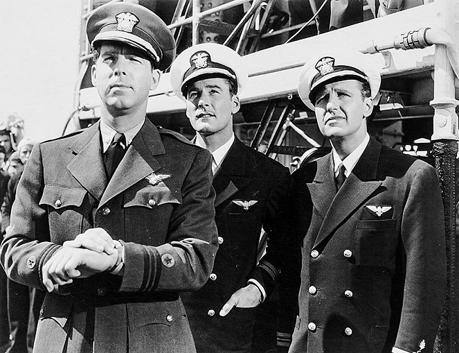 Hloubkový bombardér - Z filmu - Fred MacMurray, Errol Flynn, Ralph Bellamy