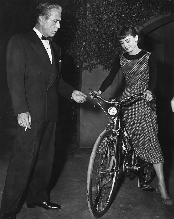 Sabrina - Dreharbeiten - Humphrey Bogart, Audrey Hepburn