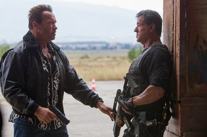 Expendables: Postradatelní 3 - Z filmu - Arnold Schwarzenegger, Sylvester Stallone