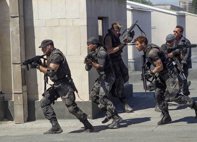 Los mercenarios 3 - De la película - Randy Couture, Victor Ortiz, Dolph Lundgren, Kellan Lutz, Arnold Schwarzenegger