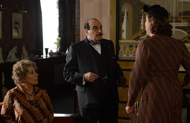 Poirot - Słonie mają dobrą pamięć - Z filmu - Zoë Wanamaker, David Suchet