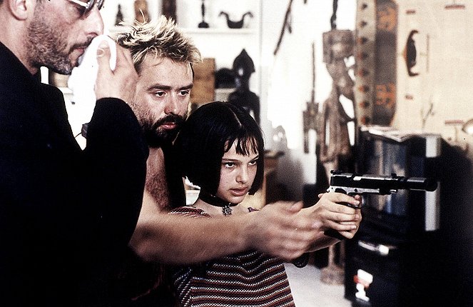 Léon - Van de set - Jean Reno, Luc Besson, Natalie Portman
