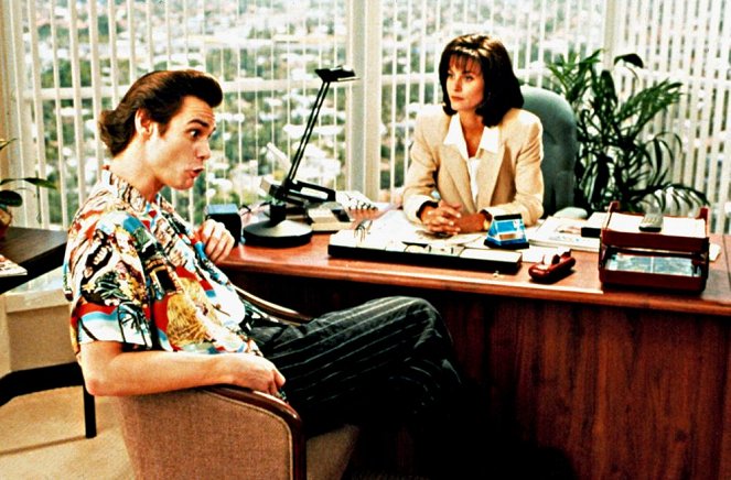 Ace Ventura: Zvierací detektív - Z filmu - Jim Carrey, Courteney Cox
