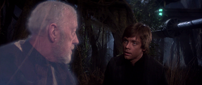 Hviezdne vojny VI - Návrat Jediho - Z filmu - Alec Guinness, Mark Hamill