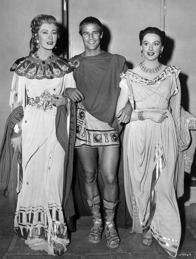 Julius Caesar - Z nakrúcania - Greer Garson, Marlon Brando, Deborah Kerr