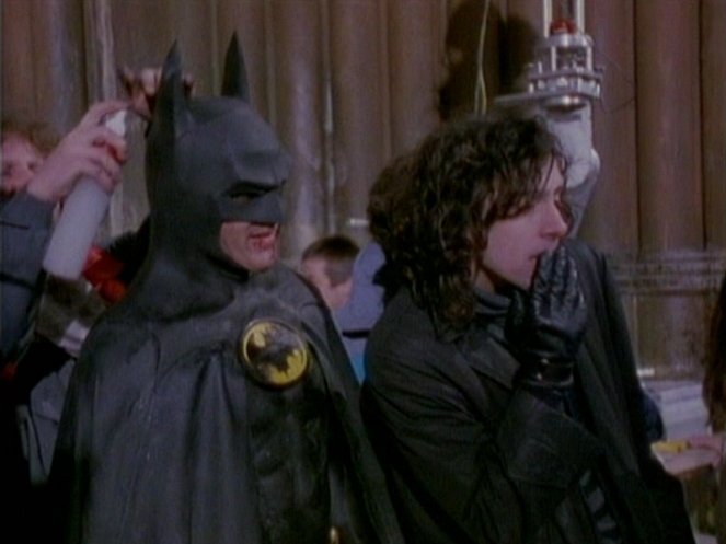 Batman - Dreharbeiten - Michael Keaton, Tim Burton