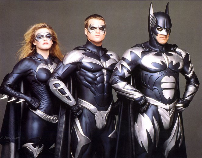 Batman és Robin - Promóció fotók - Alicia Silverstone, Chris O'Donnell, George Clooney
