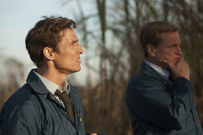 True Detective - Season 1 - Die lange strahlende Dunkelheit - Filmfotos - Matthew McConaughey, Woody Harrelson