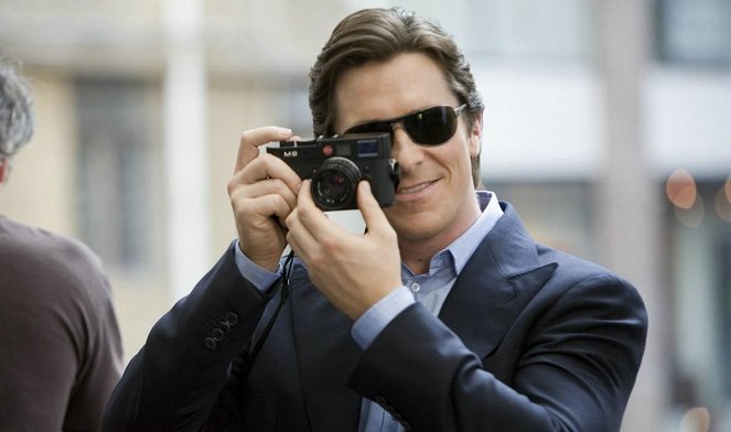 O Cavaleiro das Trevas - De filmagens - Christian Bale