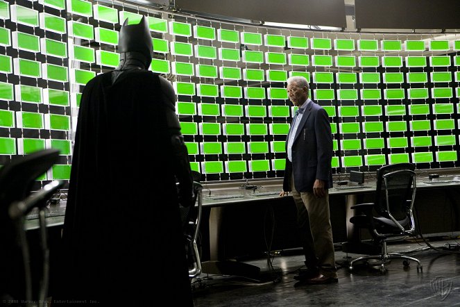 The Dark Knight - Dreharbeiten - Morgan Freeman