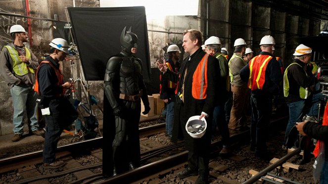 Mroczny Rycerz powstaje - Z realizacji - Christian Bale, Christopher Nolan