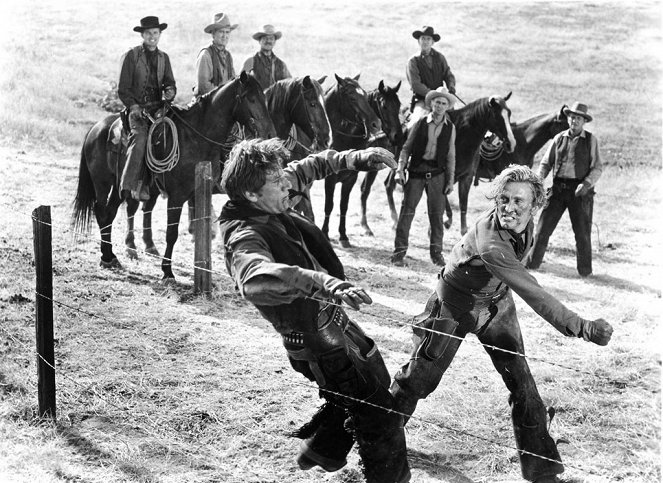La pradera sin ley - De la película - Richard Boone, Kirk Douglas