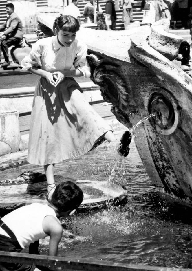 Férias em Roma - De filmagens - Audrey Hepburn