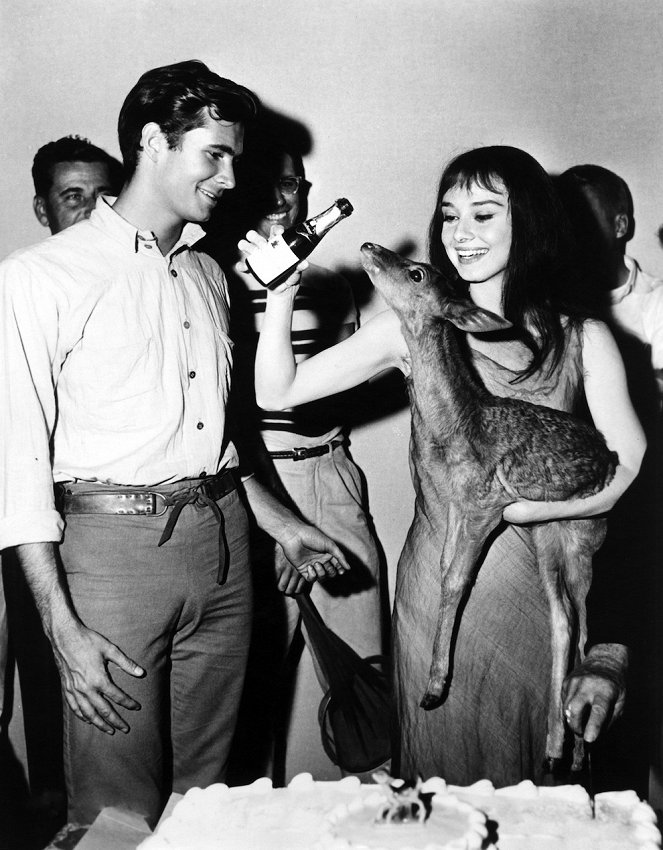 Green Mansions - Tournage - Anthony Perkins, Audrey Hepburn