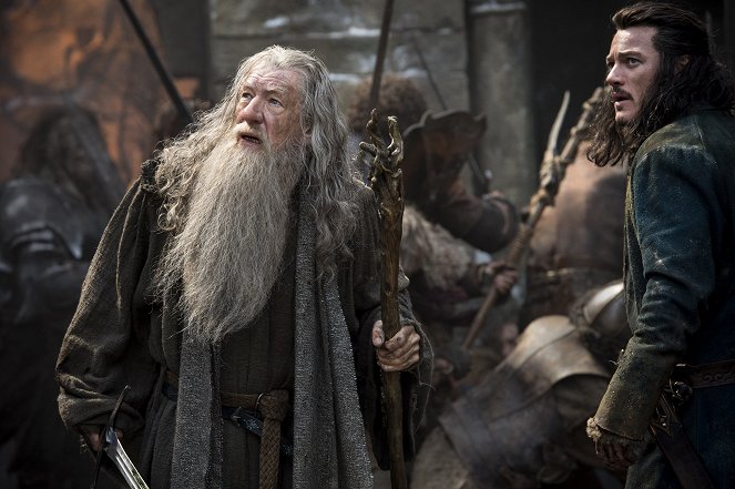 Le Hobbit : La bataille des qinq armées - Film - Ian McKellen, Luke Evans
