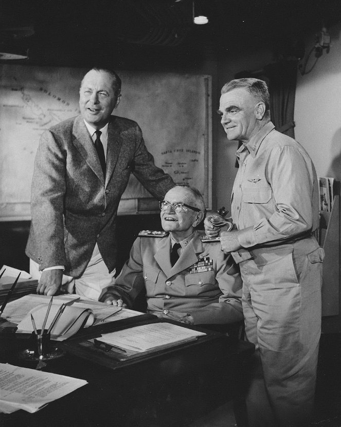 The Gallant Hours - Dreharbeiten - Robert Montgomery, James Cagney