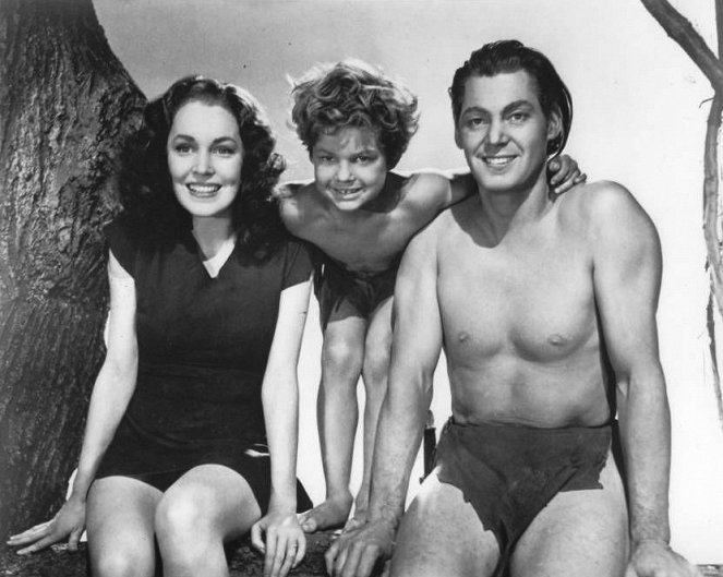 Tarzan's Secret Treasure - Filmfotók - Maureen O'Sullivan, Johnny Sheffield, Johnny Weissmuller