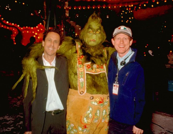 How the Grinch Stole Christmas - Van de set - Jim Carrey, Ron Howard