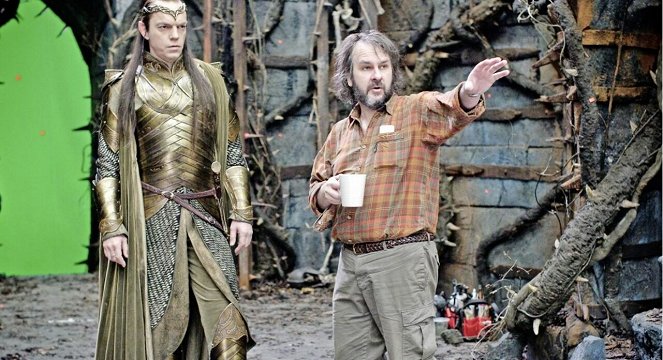 Der Hobbit: Die Schlacht der Fünf Heere - Dreharbeiten - Hugo Weaving, Peter Jackson