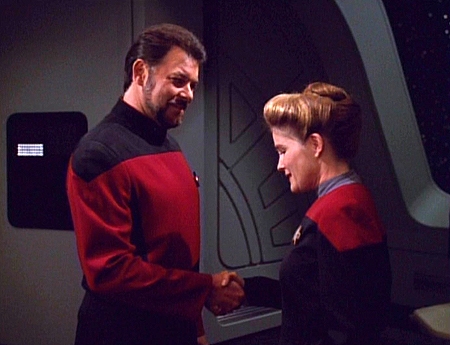 Star Trek: Voyager - Season 2 - Death Wish - Photos - Jonathan Frakes, Kate Mulgrew