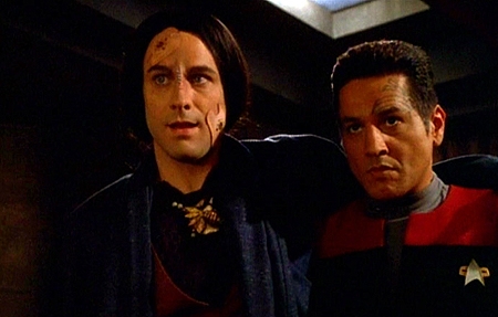Star Trek: Voyager - Season 3 - Darkling - Photos - David Lee Smith, Robert Beltran