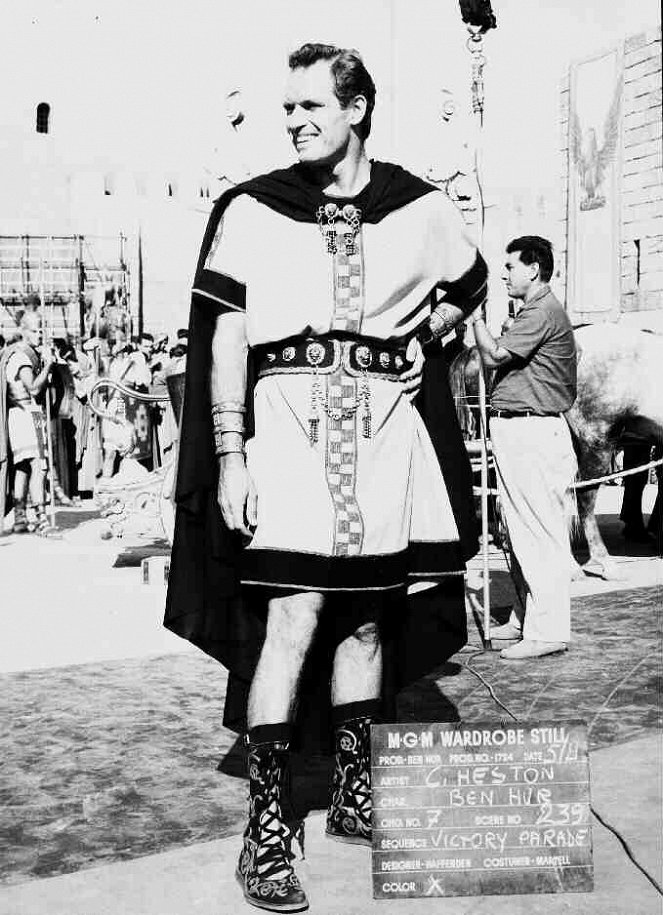 Ben-Hur - Van de set - Charlton Heston