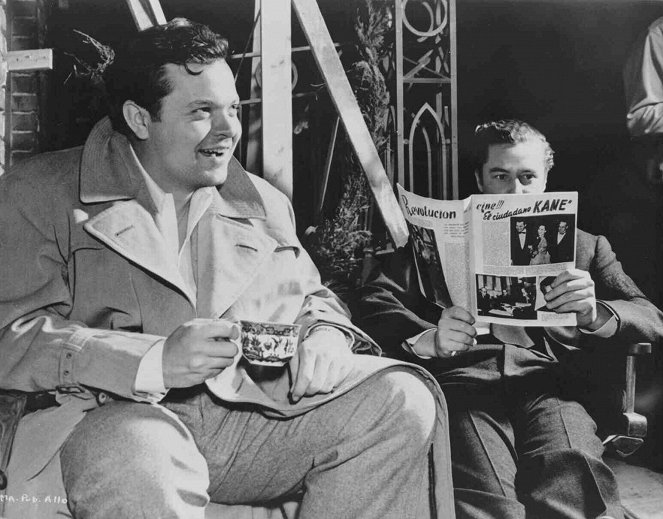 Der Glanz des Hauses Amberson - Dreharbeiten - Orson Welles, Tim Holt