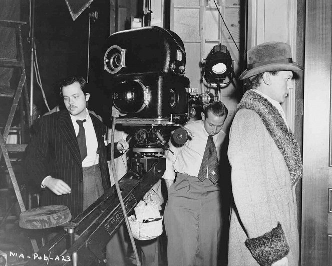 Der Glanz des Hauses Amberson - Dreharbeiten - Orson Welles, Tim Holt