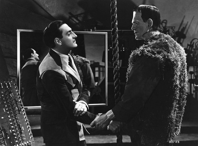 O Filho de Frankenstein - Do filme - Basil Rathbone, Boris Karloff