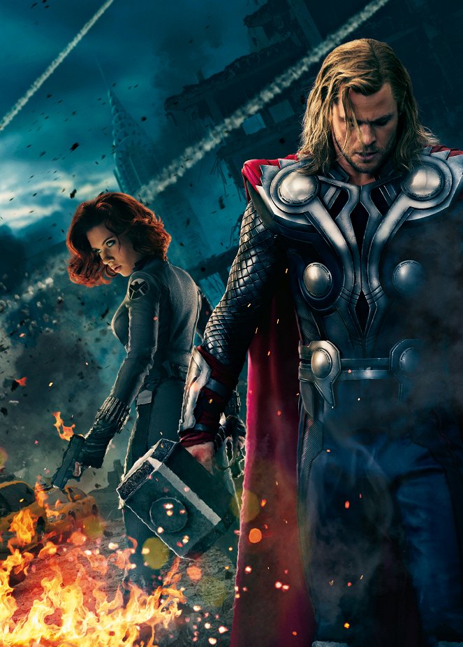 Os Vingadores - Promo - Scarlett Johansson, Chris Hemsworth