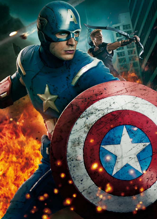 Marvel's The Avengers - Werbefoto - Chris Evans, Jeremy Renner