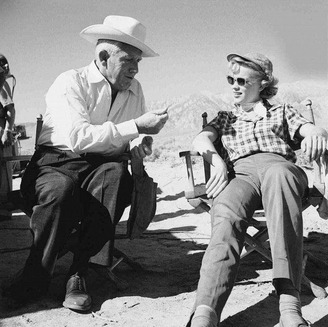 Een kwade dag voor Black Rock - Van de set - Spencer Tracy, Anne Francis