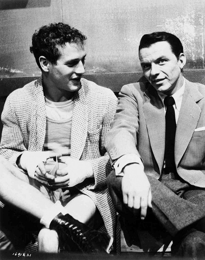 Marcado Pelo Ódio - De filmagens - Paul Newman, Frank Sinatra