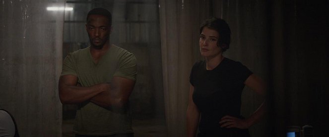 Captain America: The Winter Soldier - Photos - Anthony Mackie, Cobie Smulders