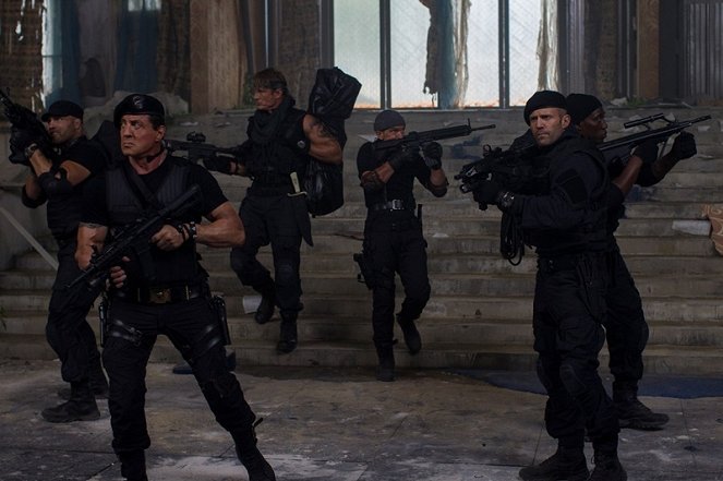 Expendables: Nezničiteľní 3 - Z filmu - Randy Couture, Sylvester Stallone, Dolph Lundgren, Antonio Banderas, Jason Statham, Wesley Snipes