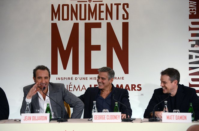 Monuments Men - Events - Jean Dujardin, George Clooney, Matt Damon