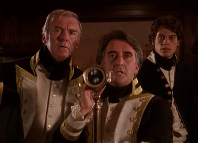Hornblower - Důstojnické zkoušky - Z filmu - Ian McElhinney, Denis Lawson, Ioan Gruffudd