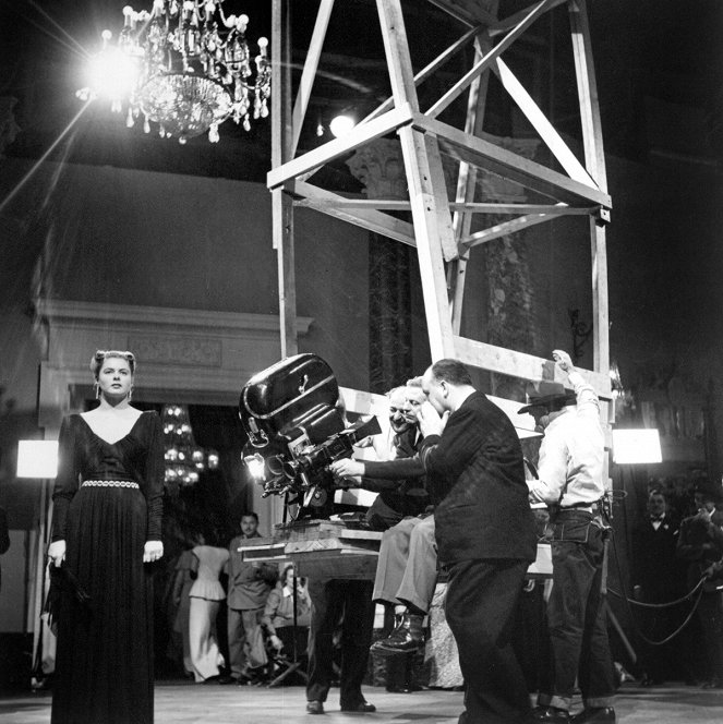 Les Enchaînés - Tournage - Ingrid Bergman, Alfred Hitchcock