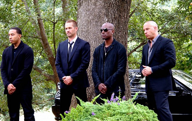 Szybcy i wściekli 7 - Z filmu - Ludacris, Paul Walker, Tyrese Gibson, Vin Diesel