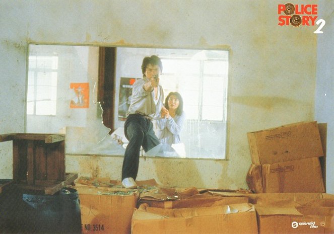 Jing cha gu shi 2 - Cartões lobby - Jackie Chan, Maggie Cheung