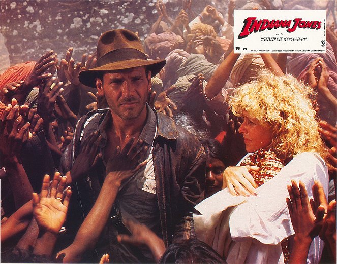 Indiana Jones und der Tempel des Todes - Lobbykarten - Harrison Ford, Kate Capshaw