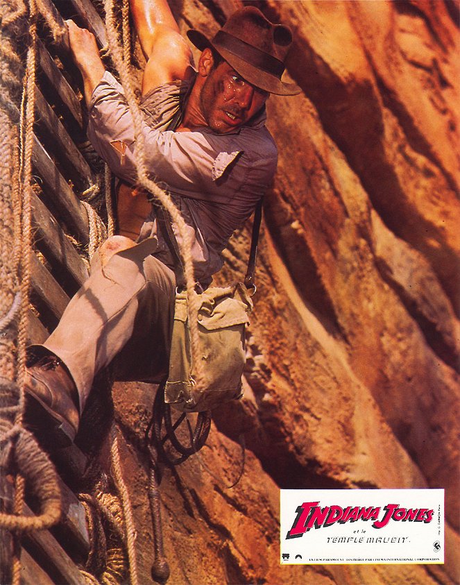 Indiana Jones et le Temple maudit - Cartes de lobby - Harrison Ford