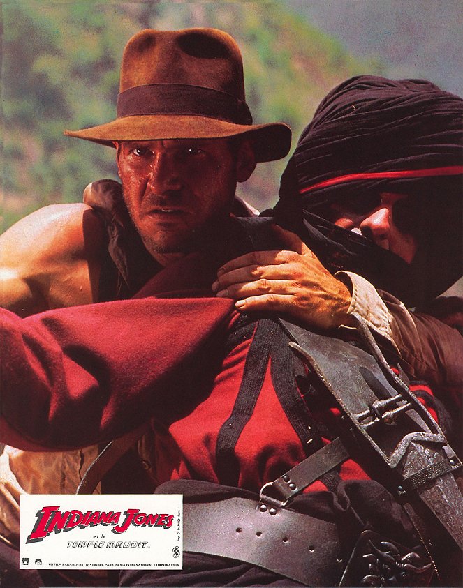 Indiana Jones et le Temple maudit - Cartes de lobby - Harrison Ford