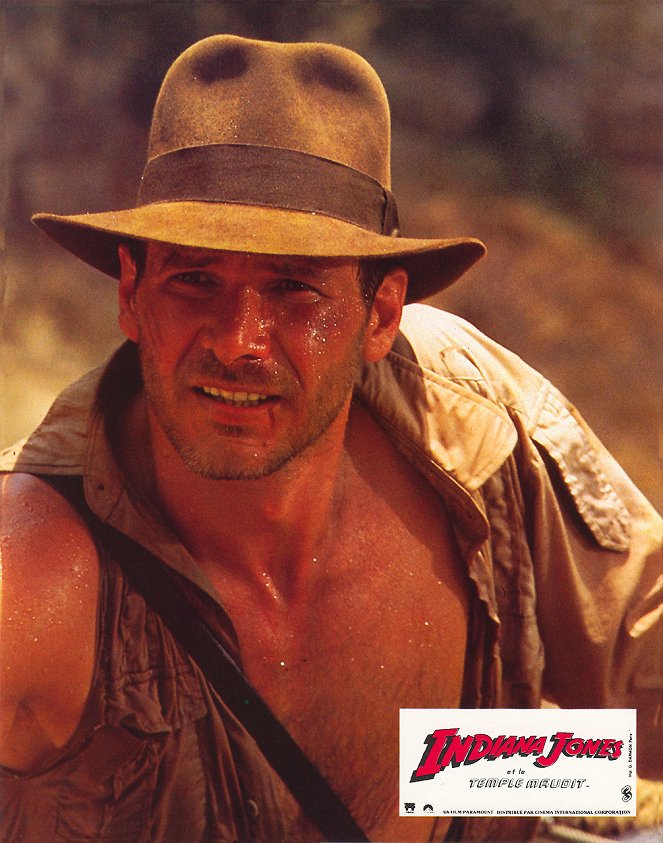 Indiana Jones et le Temple maudit - Cartes de lobby - Harrison Ford