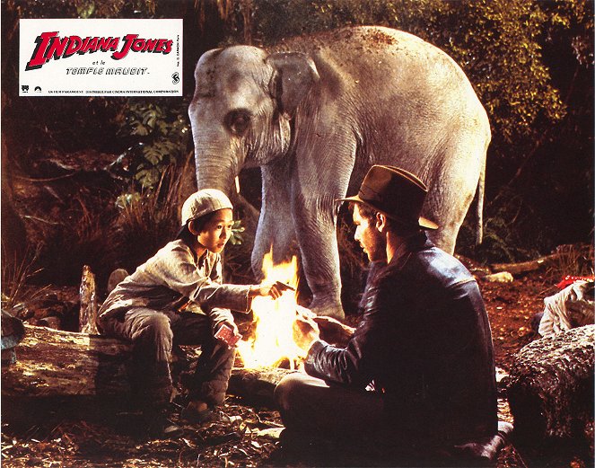 Indiana Jones und der Tempel des Todes - Lobbykarten - Ke Huy Quan, Harrison Ford