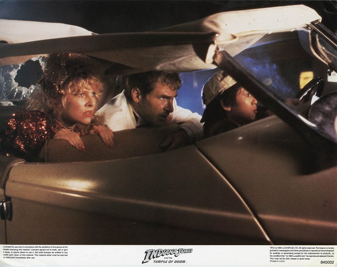 Indiana Jones and the Temple of Doom - Lobby Cards - Kate Capshaw, Harrison Ford, Ke Huy Quan