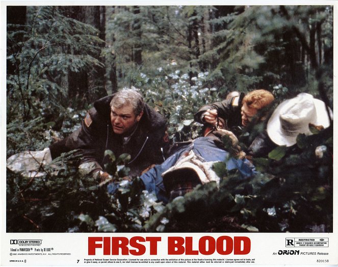 Rambo - First Blood - Lobbykarten - Brian Dennehy, David Caruso