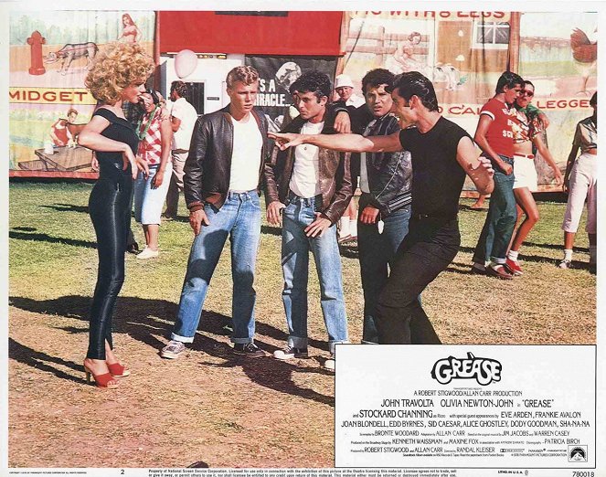 Grease (Brillantina) - Fotocromos - Olivia Newton-John, Kelly Ward, Barry Pearl, Michael Tucci, John Travolta
